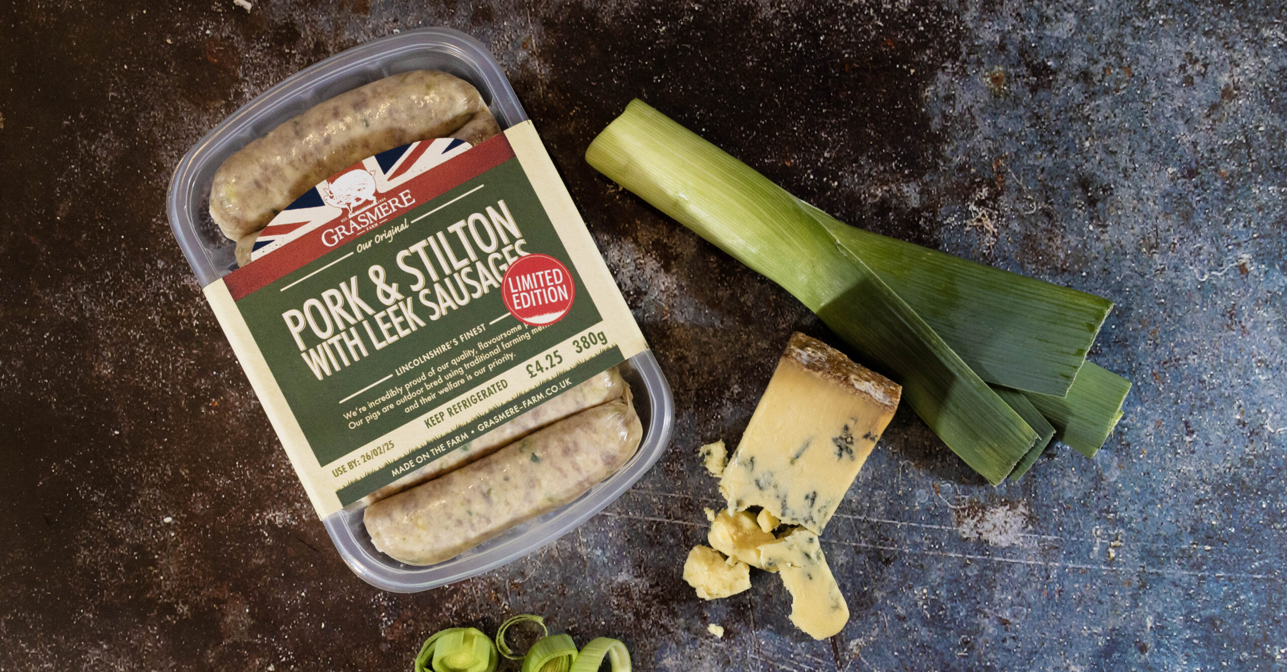 Introducing Our Limited Edition Pork & Stilton with Leek Sausages